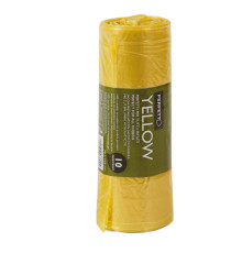 Sacchi rifiuti Classic - 70 x 110 cm - 120 L - 20 micron - giallo - Perfetto - conf. 10 pezzi
