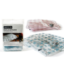 Sacco Riducispazio - chiusura con zip e valvola - 80x120 cm - PPL - trasparente - Perfetto - conf. 1 pezzo