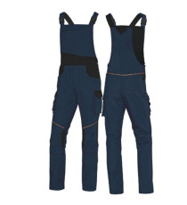 Salopette da lavoro Mach 2 Corporate - tela/poliestere/cotone - taglia L - blu/nero - Deltaplus Salopette da lavoro Mach 2 Corporate - tela/poliestere/cotone - taglia L - blu/nero - Deltaplus