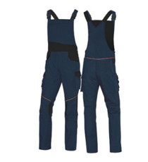 Salopette da lavoro Mach 2 Corporate - tela/poliestere/cotone - taglia XL - blu/nero - Deltaplus Salopette da lavoro Mach 2 Corporate - tela/poliestere/cotone - taglia XL - blu/nero - Deltaplus