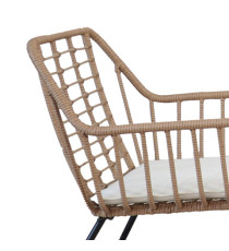 Salotto Cebu - polyrattan naturale - Garden Friend - set 4 elementi