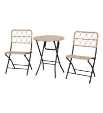 Salotto Maui - polyrattan naturale - Garden Friend - set 3 elementi