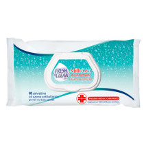 Salviette disinfettanti antibatteriche milleusi - Fresh&Clean - busta da 60 pezzi