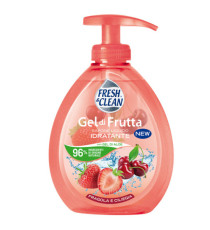 Sapone Gel - liquido - fragola/ciliegia - 300 ml - Fresh&Clean Sapone Gel - liquido - fragola/ciliegia - 300 ml - Fresh&Clean