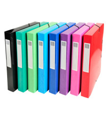 Scatola archivio box Iderama - dorso 40 mm - A4 - 8 colori assortiti - Exacompta Scatola archivio box Iderama - dorso 40 mm - A4 - 8 colori assortiti - Exacompta