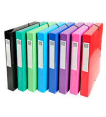 Scatola archivio box Iderama - dorso 40 mm - A4 - 8 colori assortiti - Exacompta Scatola archivio box Iderama - dorso 40 mm - A4 - 8 colori assortiti - Exacompta