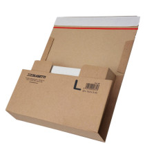 Scatola automontante altezza variabile BOOKBOX - L - 36,5 X 25 X 8 cm - cartone - avana - Blasetti Scatola automontante altezza variabile BOOKBOX - L - 36,5 X 25 X 8 cm - cartone - avana - Blasetti