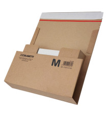 Scatola automontante altezza variabile BOOKBOX - M - 31 X 19 X 7 cm - cartone - avana - Blasetti Scatola automontante altezza variabile BOOKBOX - M - 31 X 19 X 7 cm - cartone - avana - Blasetti