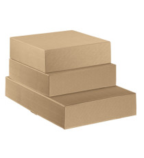 Scatola cantinetta - 2 bottiglie - 34 x 18,5 x 9 cm - cartone onda - avana - Scotton