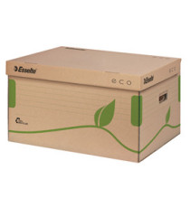 Scatola container EcoBox -  34,5x43,9x24,2cm - apertura superiore - avana - Esselte