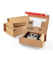 Scatola CP 067 - per spedizioni - C5 - 23 x 16,6 x 9 cm - cartone - avana - ColomPac