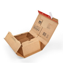 Scatola CP 067 - per spedizioni - C5 - 23 x 16,6 x 9 cm - cartone - avana - ColomPac