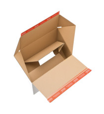 Scatola e-commerce - per spedizioni - 38,9 x 32,4 x 16 cm - cartone - bianco - ColomPac