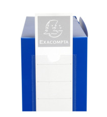 Scatola per archivio box - con bottone - 25x33 cm - dorso 10 cm - blu - Exacompta Scatola per archivio box - con bottone - 25x33 cm - dorso 10 cm - blu - Exacompta