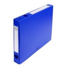 Scatola per archivio box - con bottone - 25x33 cm - dorso 4 cm - blu - Exacompta Scatola per archivio box - con bottone - 25x33 cm - dorso 4 cm - blu - Exacompta