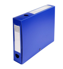 Scatola per archivio box - con bottone - 25x33 cm - dorso 6 cm - blu - Exacompta Scatola per archivio box - con bottone - 25x33 cm - dorso 6 cm - blu - Exacompta