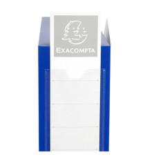 Scatola per archivio box - con bottone - 25x33 cm - dorso 8 cm - blu - Exacompta Scatola per archivio box - con bottone - 25x33 cm - dorso 8 cm - blu - Exacompta