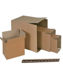 Scatola per imballo - onda doppia - 50 x 40 x 30 cm - cartone - avana Scatola per imballo - onda doppia - 50 x 40 x 30 cm - cartone - avana
