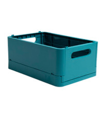 Scatola pieghevole The Smart Case midi Skandi  - 27,6 x 18,8 x 12 cm - blu pacifico - Exacompta Scatola pieghevole The Smart Case midi Skandi  - 27,6 x 18,8 x 12 cm - blu pacifico - Exacompta