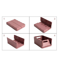 Scatola pieghevole The Smart Case mini Skandi - 18,8 x 13,8 x 9,5 cm - rosa antico - Exacompta Scatola pieghevole The Smart Case mini Skandi - 18,8 x 13,8 x 9,5 cm - rosa antico - Exacompta