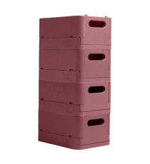 Scatola pieghevole The Smart Case mini Skandi - 18,8 x 13,8 x 9,5 cm - rosa antico - Exacompta Scatola pieghevole The Smart Case mini Skandi - 18,8 x 13,8 x 9,5 cm - rosa antico - Exacompta
