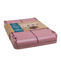 Scatola pieghevole The Smart Case mini Skandi - 18,8 x 13,8 x 9,5 cm - rosa antico - Exacompta Scatola pieghevole The Smart Case mini Skandi - 18,8 x 13,8 x 9,5 cm - rosa antico - Exacompta