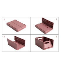 Scatola pieghevole The Smart Case mini Skandi - 18,8 x 13,8 x 9,5 cm - rosa antico - Exacompta Scatola pieghevole The Smart Case mini Skandi - 18,8 x 13,8 x 9,5 cm - rosa antico - Exacompta