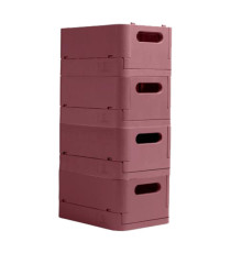 Scatola pieghevole The Smart Case mini Skandi - 18,8 x 13,8 x 9,5 cm - rosa antico - Exacompta Scatola pieghevole The Smart Case mini Skandi - 18,8 x 13,8 x 9,5 cm - rosa antico - Exacompta