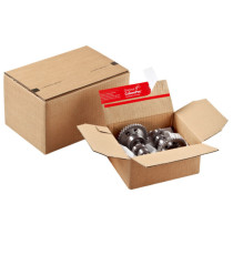 Scatola Pop Up CP 151 - assemblaggio rapido - 23 x 16 x 5 cm - cartone ondulato - avana - ColomPac