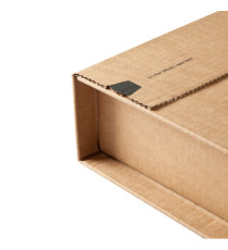 Scatola postale CP 020 - fustellata - 38 x 29 x 8 cm - cartone microonda - avana - ColomPac