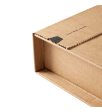 Scatola postale CP 020 - fustellata - 38 x 29 x 8 cm - cartone microonda - avana - ColomPac