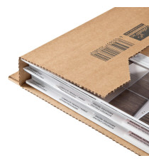 Scatola postale CP 020 - fustellata - 38 x 29 x 8 cm - cartone microonda - avana - ColomPac