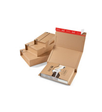 Scatola postale CP 020 - fustellata - A3 - 45,5 x 32 x 7 cm - cartone microonda - avana - ColomPac