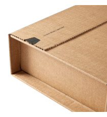 Scatola postale CP 020 - fustellata - A3 - 45,5 x 32 x 7 cm - cartone microonda - avana - ColomPac