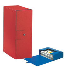 Scatola progetto Eurobox - dorso 12 cm - 25x35 cm - rosso - Esselte Scatola progetto Eurobox - dorso 12 cm - 25x35 cm - rosso - Esselte