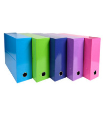 Scatola progetto Iderama - dorso 90mm - 5 colori assortiti tenui - 25x33cm - Exacompta Scatola progetto Iderama - dorso 90mm - 5 colori assortiti tenui - 25x33cm - Exacompta