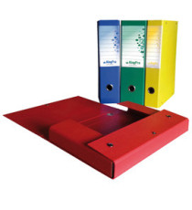 Scatola progetto KingPro - con portaetichetta - dorso 10 cm - rosso - Starline