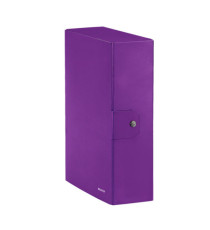 Scatola progetto WOW - dorso 10 cm - viola metallizzato - Leitz