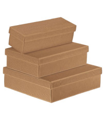 Scatola regalo in cartone - con coperchio - avana - 300 x 300 x 240cm - Scotton