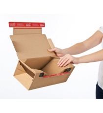 Scatola Return Box CP 069 - S - 28,2 x 19,1 x 9 cm - cartone - avana - ColomPac