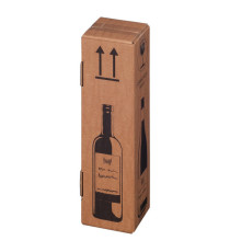 Scatola Wine Pack - per 1 bottiglia - 10,5 x 10,5 x 42 cm - Bong Packaging - conf. 20 pezzi