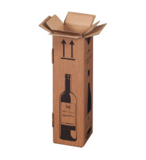 Scatola Wine Pack - per 1 bottiglia - 10,5 x 10,5 x 42 cm - Bong Packaging - conf. 20 pezzi