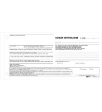 Scheda di notifica - fogli snap - 25 fogli 2 copie autoricalcanti - 10 x 22cm - Edipro - conf. 250 pezzi Scheda di notifica - fogli snap - 25 fogli 2 copie autoricalcanti - 10 x 22cm - Edipro - conf. 250 pezzi