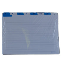 Schede - rubrica A/Z -  17x24 cm (orizzontale) - bianco - Edipro Schede - rubrica A/Z -  17x24 cm (orizzontale) - bianco - Edipro