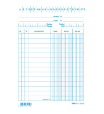 Schede dare/avere/saldo -  15 x 10,5 cm - blu - Edipro - conf. 100 pezzi Schede dare/avere/saldo -  15 x 10,5 cm - blu - Edipro - conf. 100 pezzi