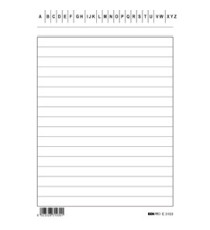 Schede in cartoncino rigate - 10,5 x 15 cm verticale - Edipro - conf. 100 pezzi