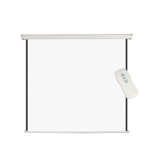 Schermo elettrico di proiezione - 180 x 180 cm - bianco - Bi-Office Schermo elettrico di proiezione - 180 x 180 cm - bianco - Bi-Office