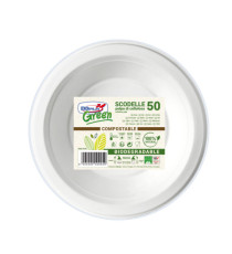 Scodella biodegradabile - 450 ml - Dopla Green - conf. 50 pezzi Scodella biodegradabile - 450 ml - Dopla Green - conf. 50 pezzi