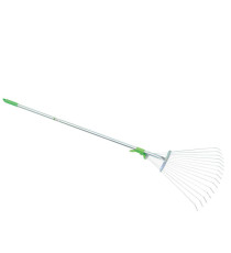 Scopa regolabile - per erba e foglie - metallo - Verdemax Scopa regolabile - per erba e foglie - metallo - Verdemax