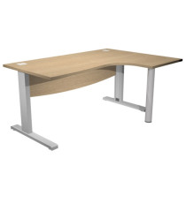 Scrivania Agorà Direction Compact - DX - fianco a L in metallo - L 180 cm - rovere Scrivania Agorà Direction Compact - DX - fianco a L in metallo - L 180 cm - rovere